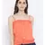 Orange printed Cotton Top