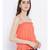 Orange printed Cotton Top