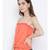 Orange printed Cotton Top