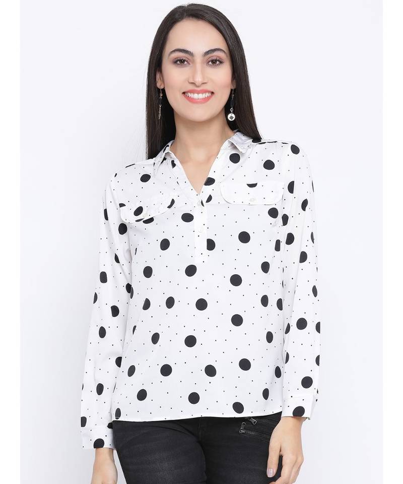 Black printed Cotton Top