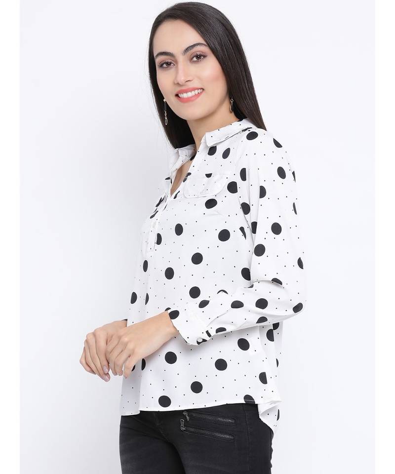 Black printed Cotton Top
