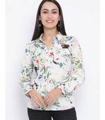 White printed Cotton Top