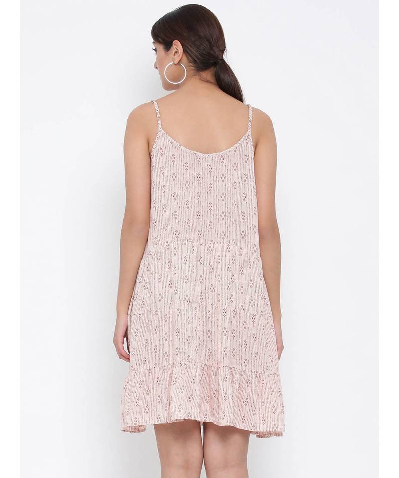 Red printed Cotton Dress