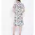 White printed Polyester Dress
