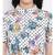 White printed Polyester Dress