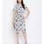 White printed Polyester Dress