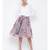 White printed Cotton Skirt