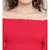 Red plain Viscose Dress
