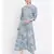 Blue printed Viscose Dress