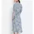 Blue printed Viscose Dress