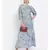 Blue printed Viscose Dress