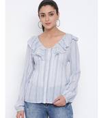 White printed Cotton Top