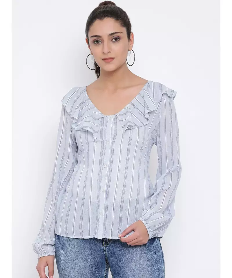 White printed Cotton Top