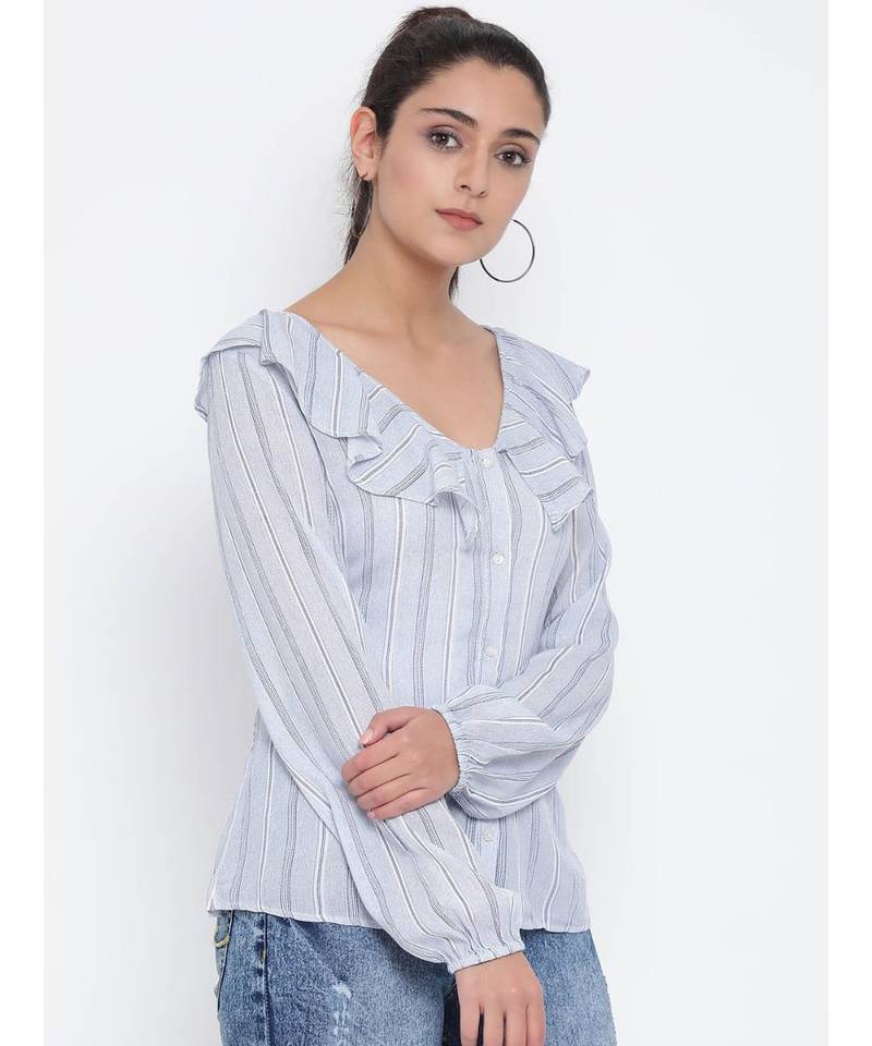 White printed Cotton Top