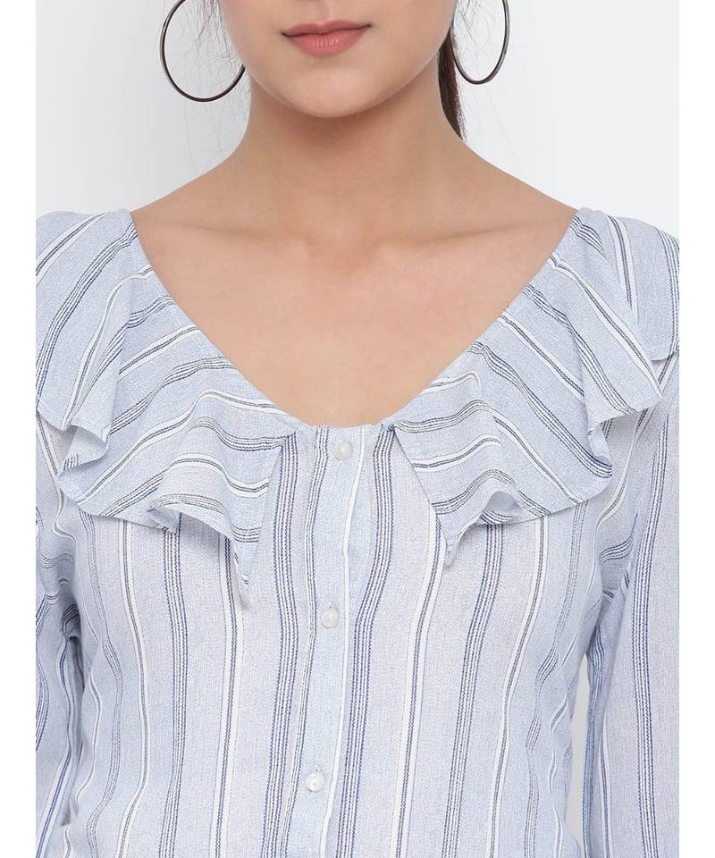 White printed Cotton Top