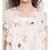 Beige printed Cotton Top