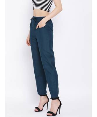 Green printed Cotton Pant 3