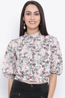 Pink printed Cotton Top