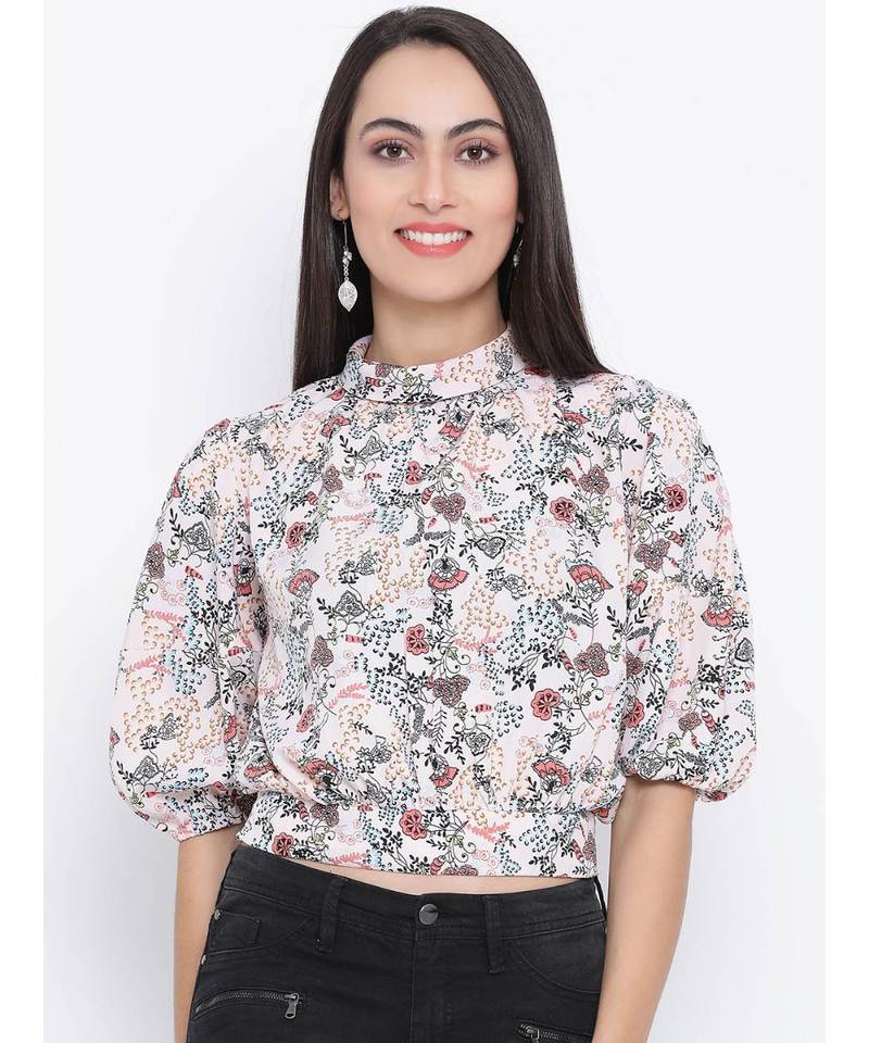 Pink printed Cotton Top