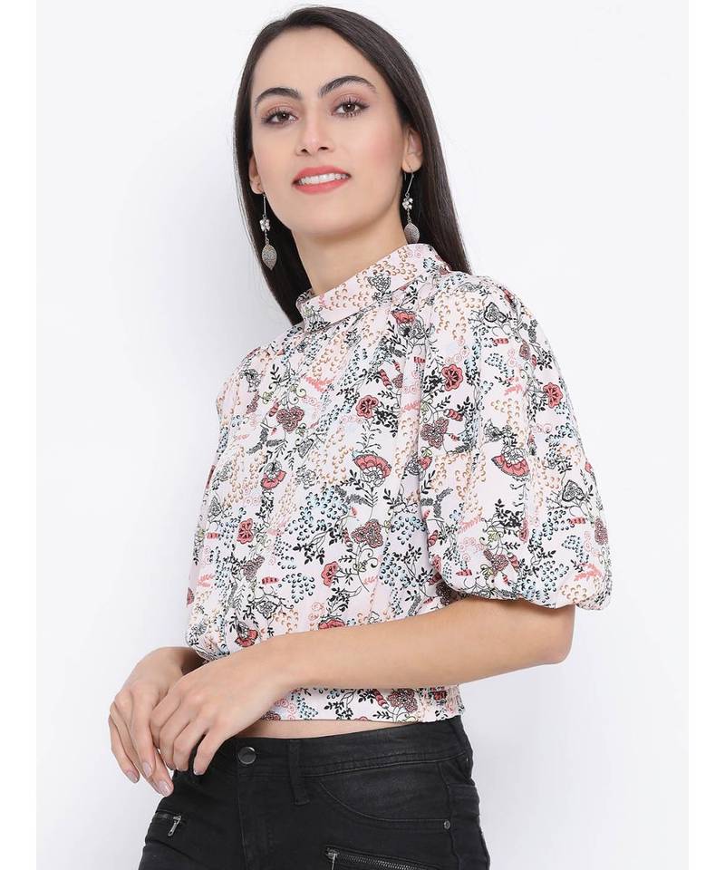 Pink printed Cotton Top