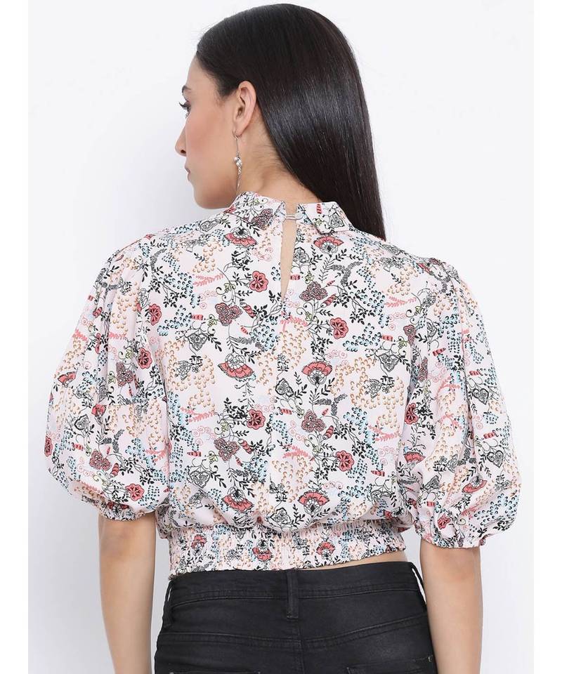 Pink printed Cotton Top