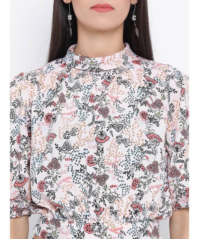 Pink printed Cotton Top