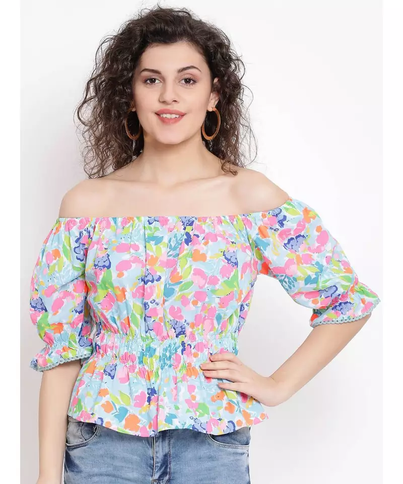 Multicolor printed Cotton Top