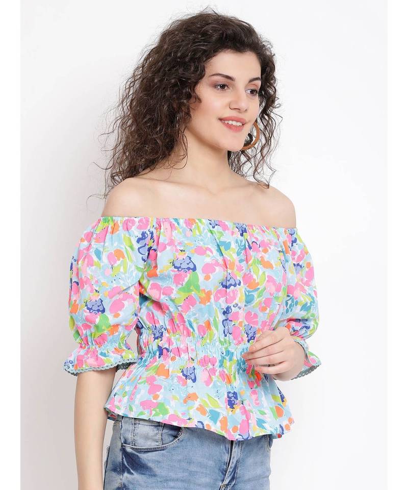 Multicolor printed Cotton Top