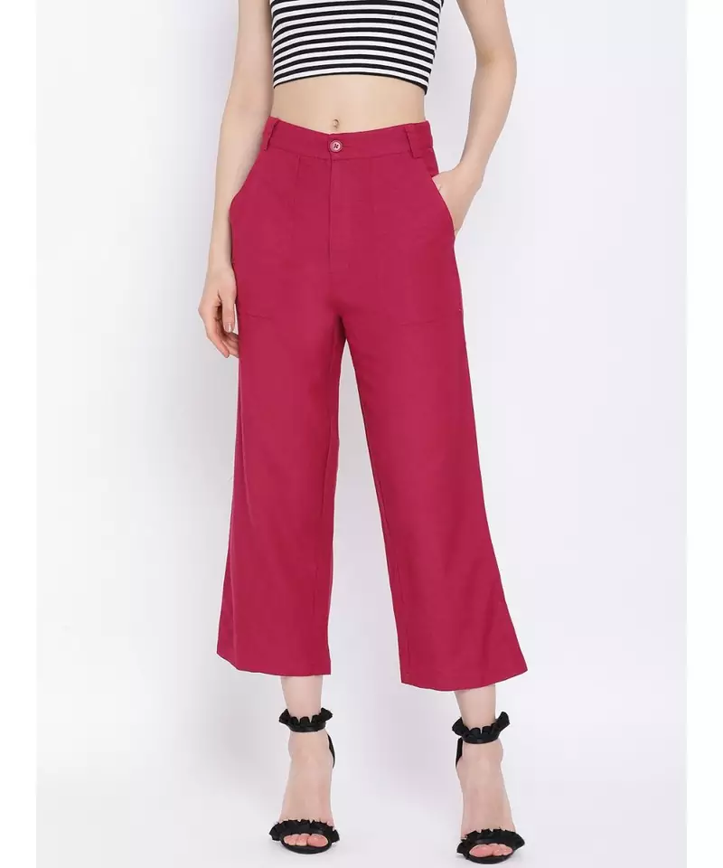 Pink printed Cotton Pant