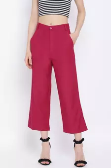 Pink printed Cotton Pant
