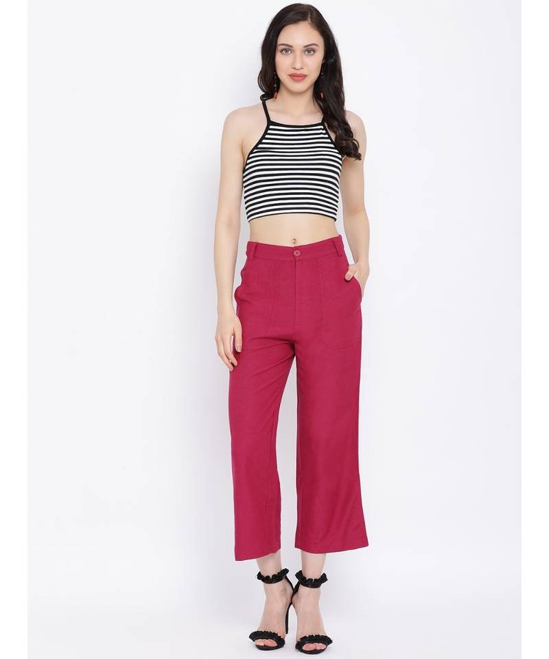 Pink printed Cotton Pant