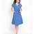 Blue plain Cotton Dress