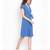 Blue plain Cotton Dress