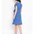 Blue plain Cotton Dress