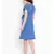 Blue plain Cotton Dress