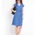 Blue plain Cotton Dress