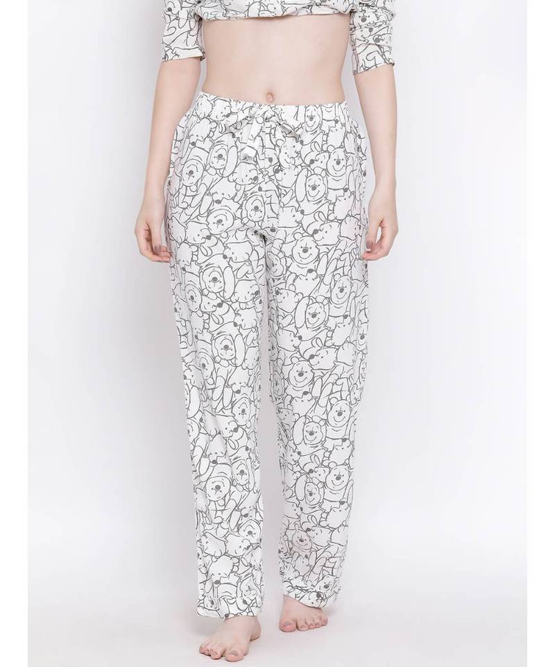 Blue printed Cotton pajama