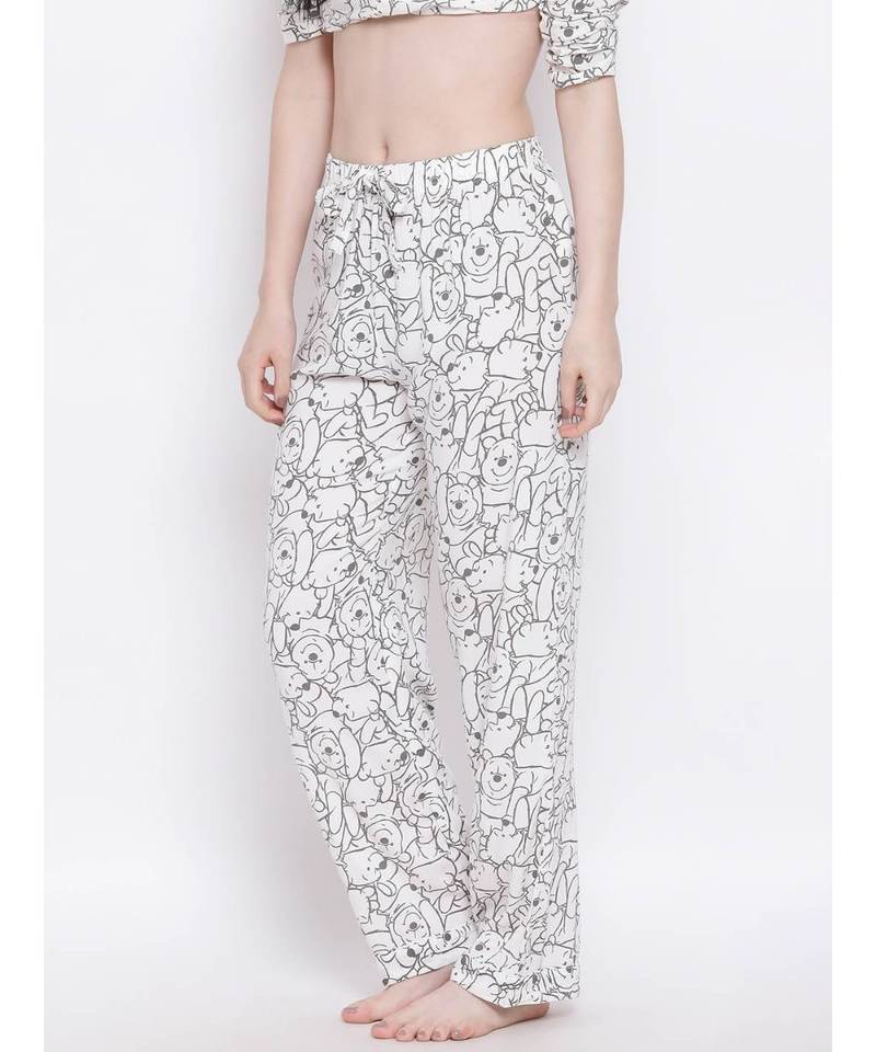 Blue printed Cotton pajama