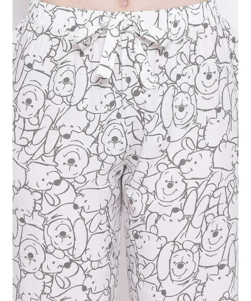 Blue printed Cotton pajama