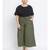 Olive printed Cotton Pant