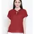 Maroon printed Cotton Top