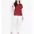Maroon printed Cotton Top