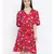 White printed Viscose Dress