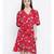 White printed Viscose Dress