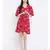 White printed Viscose Dress