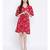 White printed Viscose Dress