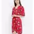 White printed Viscose Dress