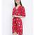 White printed Viscose Dress