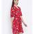 White printed Viscose Dress