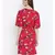 White printed Viscose Dress